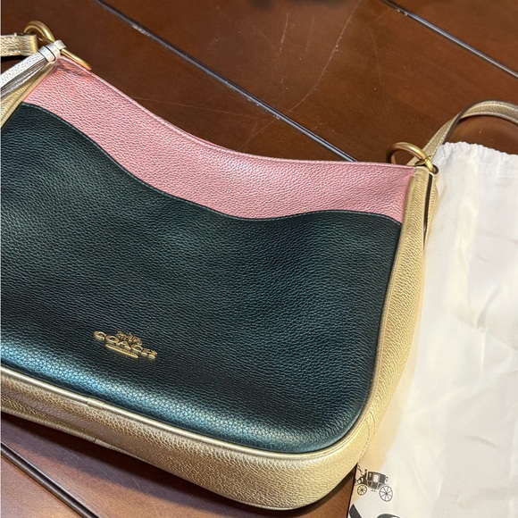 COACH Metallic Color-Block Leather Chaise
Authentic Crossbody Bag Handbag EUC - Picture 11 of 17